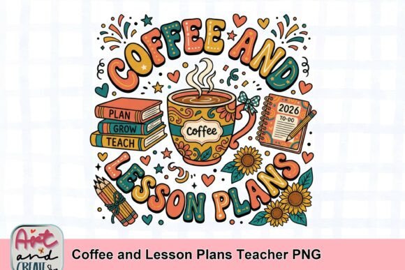 Coffee and Lesson Plans Teacher PNG