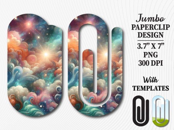 Cosmic Galaxy Nebula Jumbo Paperclip