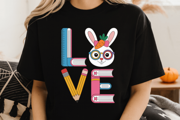 Cute Easter Love Bunny PNG