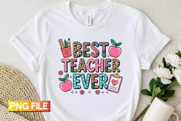Elevating Educational Branding: The Strategic Role of the Best Teacher Ever, Teacher PNG Design
