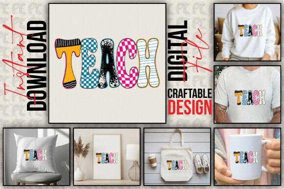 Funny Doodle Teach PNG Teacher: Elevating Your Back-to-School Creative Projects