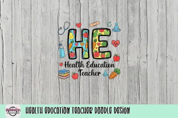 Health Education Teacher Doodle Design: A Vibrant Tribute to Wellness and Learning