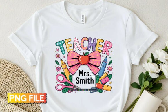 Personalized Mrs Smith Teacher PNG